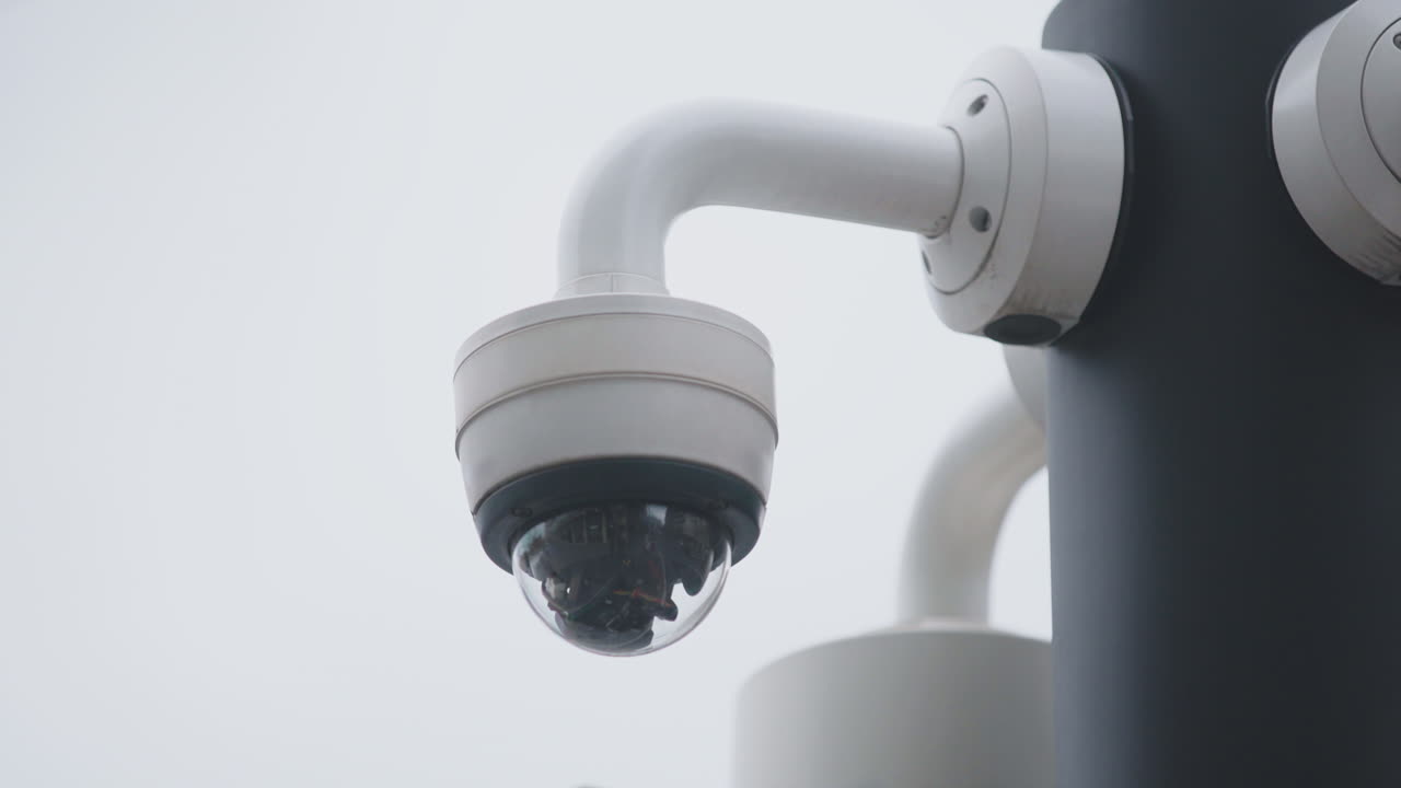 Security Camera on Pole