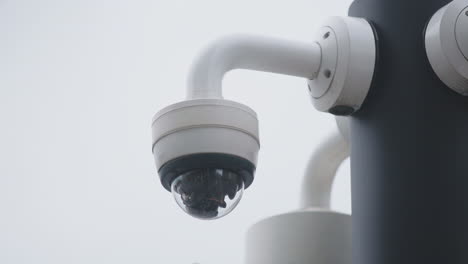 security camera on pole