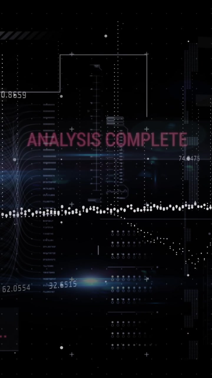 Animation of light spots over data processing