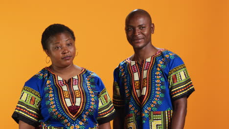 African-american-couple-showing-thumbs-down-sign