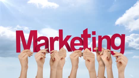 mãos para cima marketing