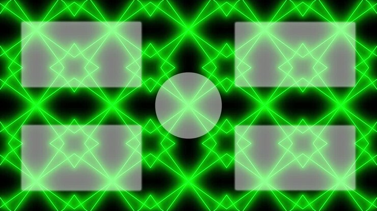 Geometric pattern black background end card motion graphics
