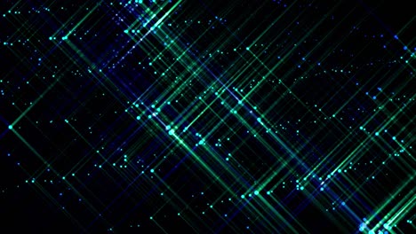 3d abstracto 4k fondo en bucle con luz de leds. chispas se deslizan entre los leds de punto, las partículas cubren todo el plano de todo el marco. flash correr en puntos. luma mate como canal alfa 5
