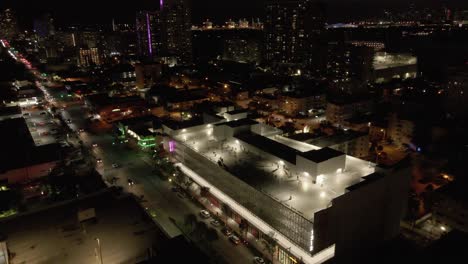 Descenso-Aéreo-De-Miami-A-La-Clase-De-Ejercicios-Nocturnos-En-La-Azotea-Del-Estacionamiento