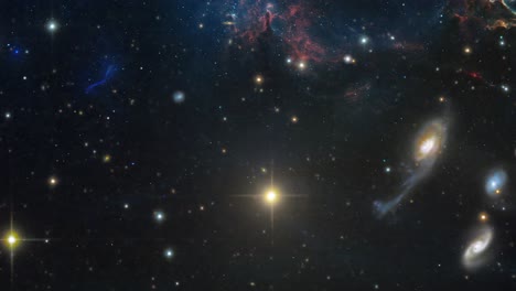 varios tipos de galaxias decoran el espacio exterior