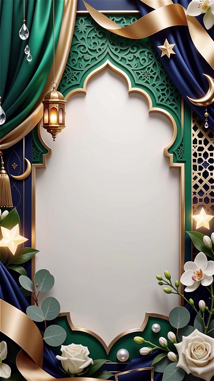 Compleanno del Profeta Maometto Mawlid al-Nabi Sfondo Islamico