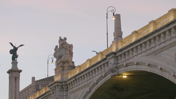 Roman Bridge At Twilight