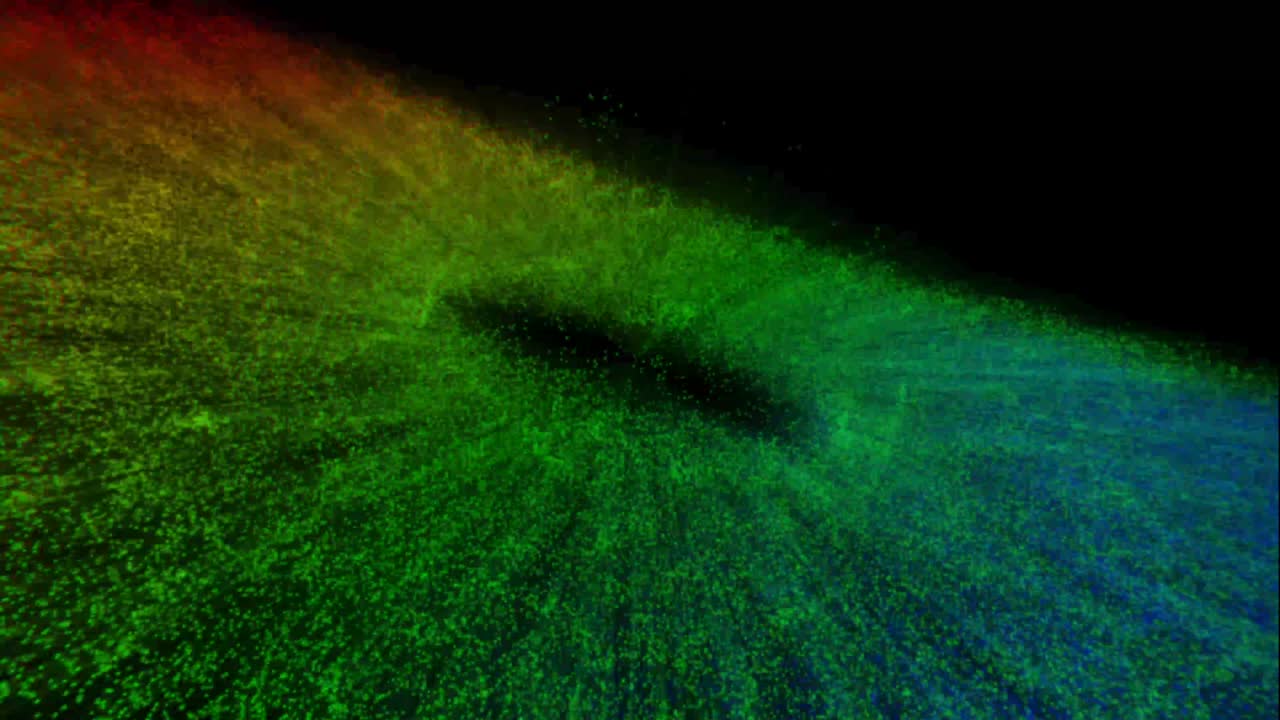 애니메이션: 무지개 색, 기하학