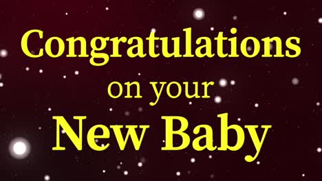 congratulations on your new baby message text animation motion graphics