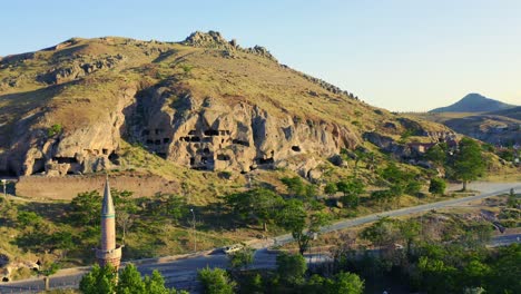 Aerial-view-of-Konya-Sille-caves