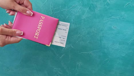 control de pasaporte higiene de las manos guante pasaporte