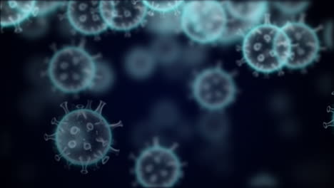 coronavirus covid-19 cell sameless loop for motion graphic, vfx, film, advertising or animation