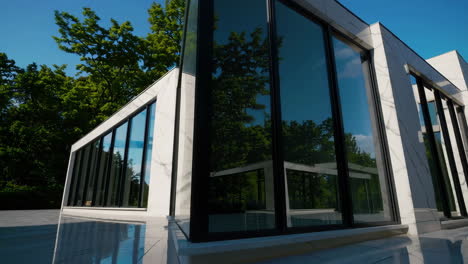 modern marble and glass architectural building exterior