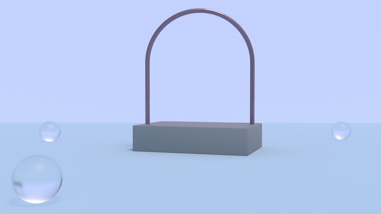 moderno simulacro 3d de la plataforma del podio escena de estudio vacío gráficos mínimos 4k