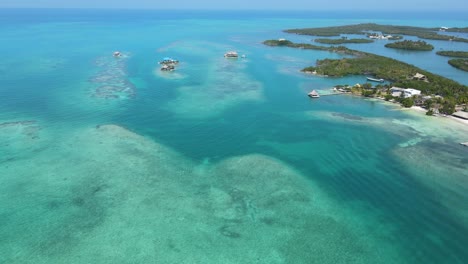 tropical archipelago of san bernardo islands in columbian caribbean, aerial