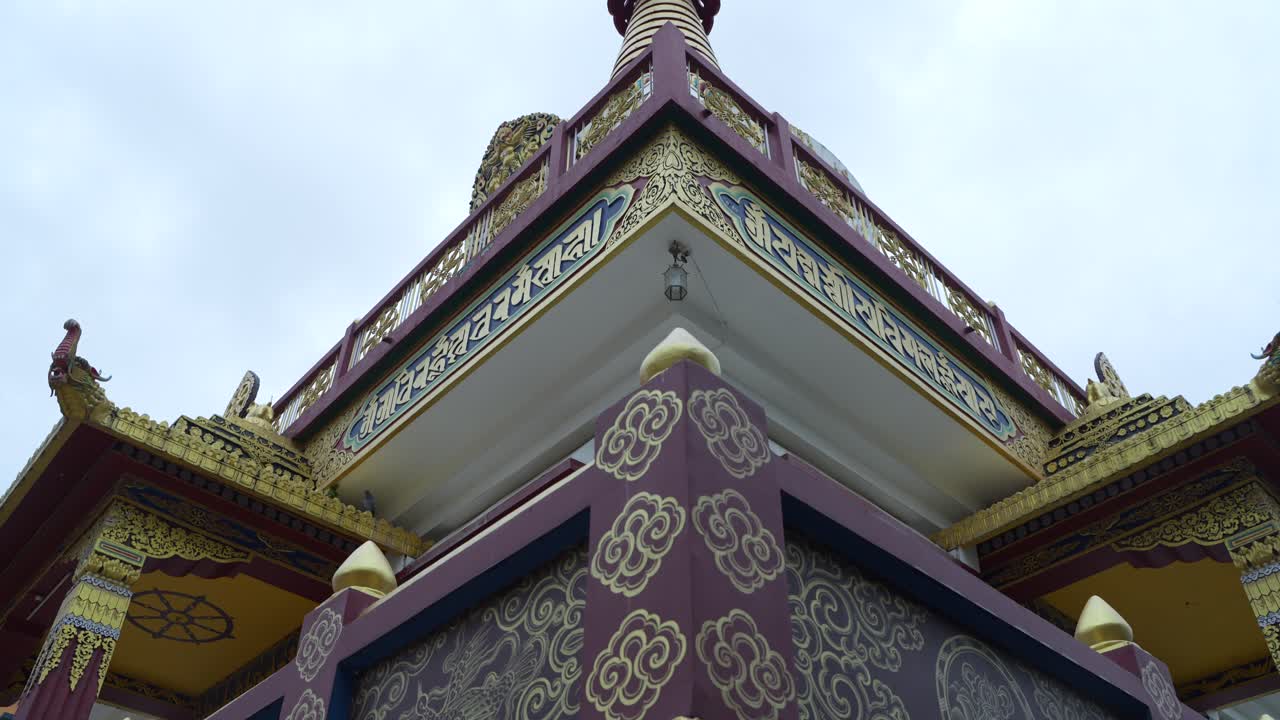 Different parts of a Buddhist temple or monetary. A Salugara Monastery which is located in New Jalpaiguri