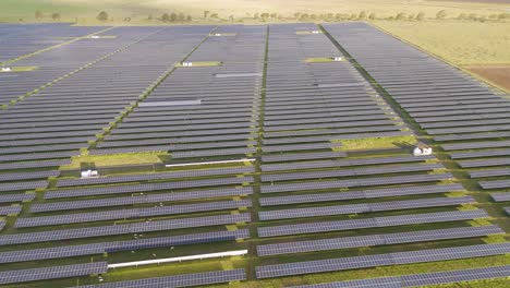 expansive solar panels generating clean energy