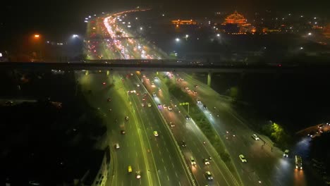 Swaminarayan-Akshardham-Mandir-En-La-Vista-Aérea-De-Nueva-Delhi