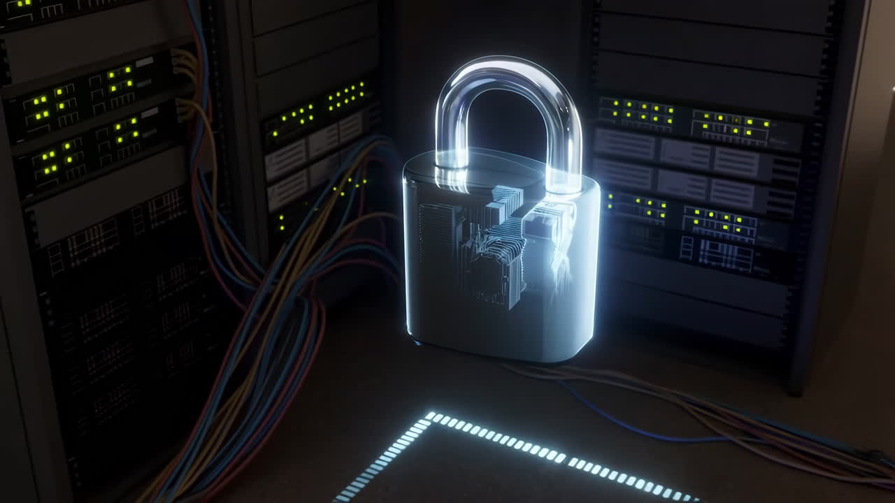 Cybersecurity and Data Protection in a Server Room