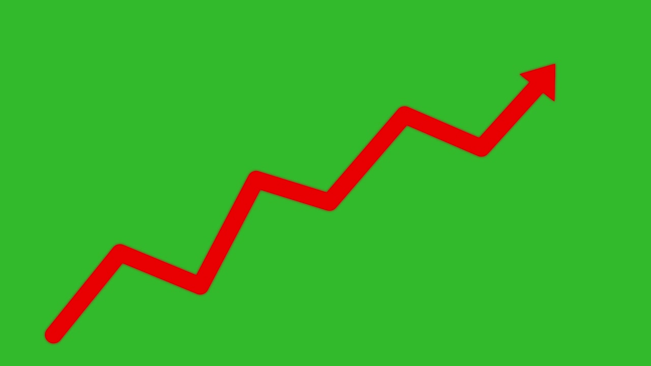 Freccia di tendenza verso l'alto
