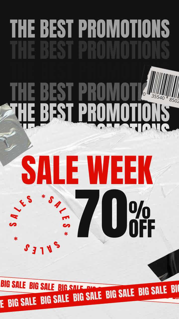 Sale Week Up to 70% Off Promotion