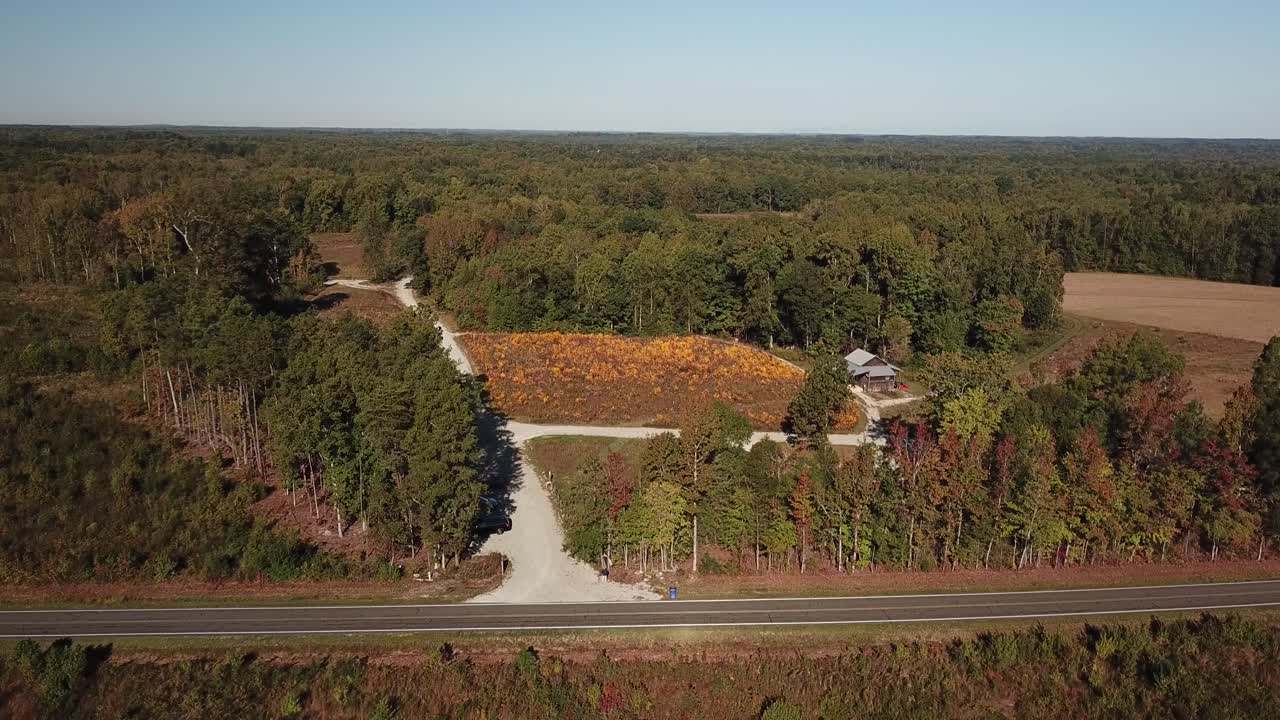 North Carolina country drone footage.