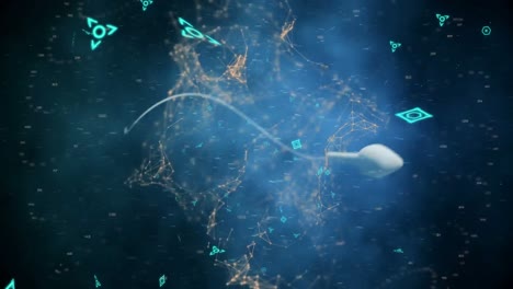 sperm cell swimming