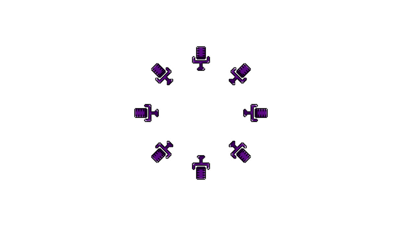 Pixel Art Condenser mic Spinning Circle Animated Overlay Transparent 30fps (7)