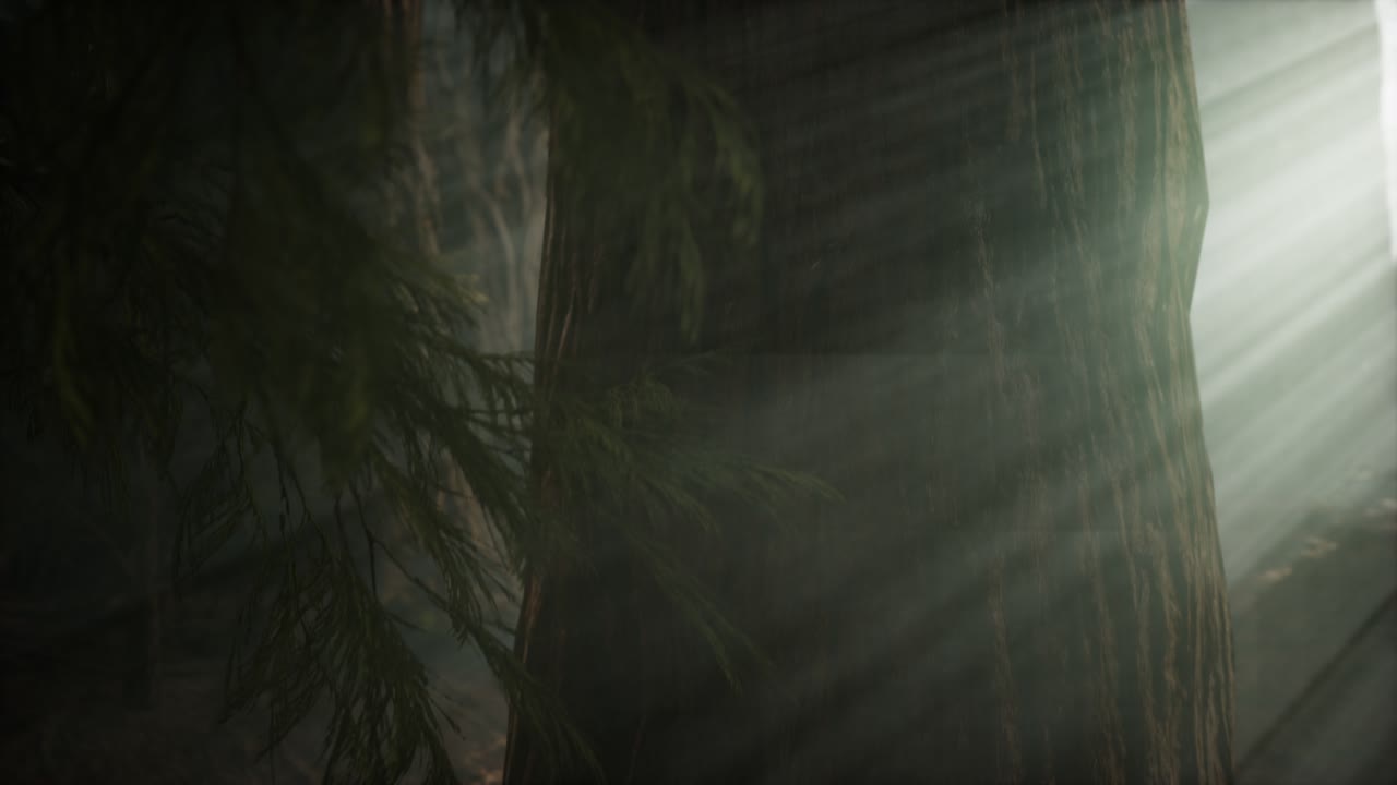 утро с туманом в национальном парке секвойи