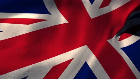 union flag waving against white background