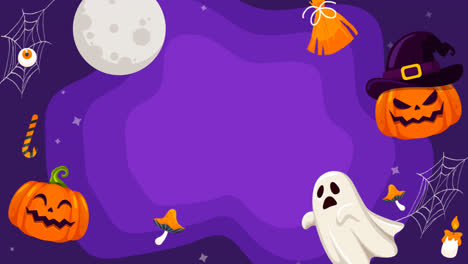 An-animation-of-a-Flat-background-for-halloween-season-celebration