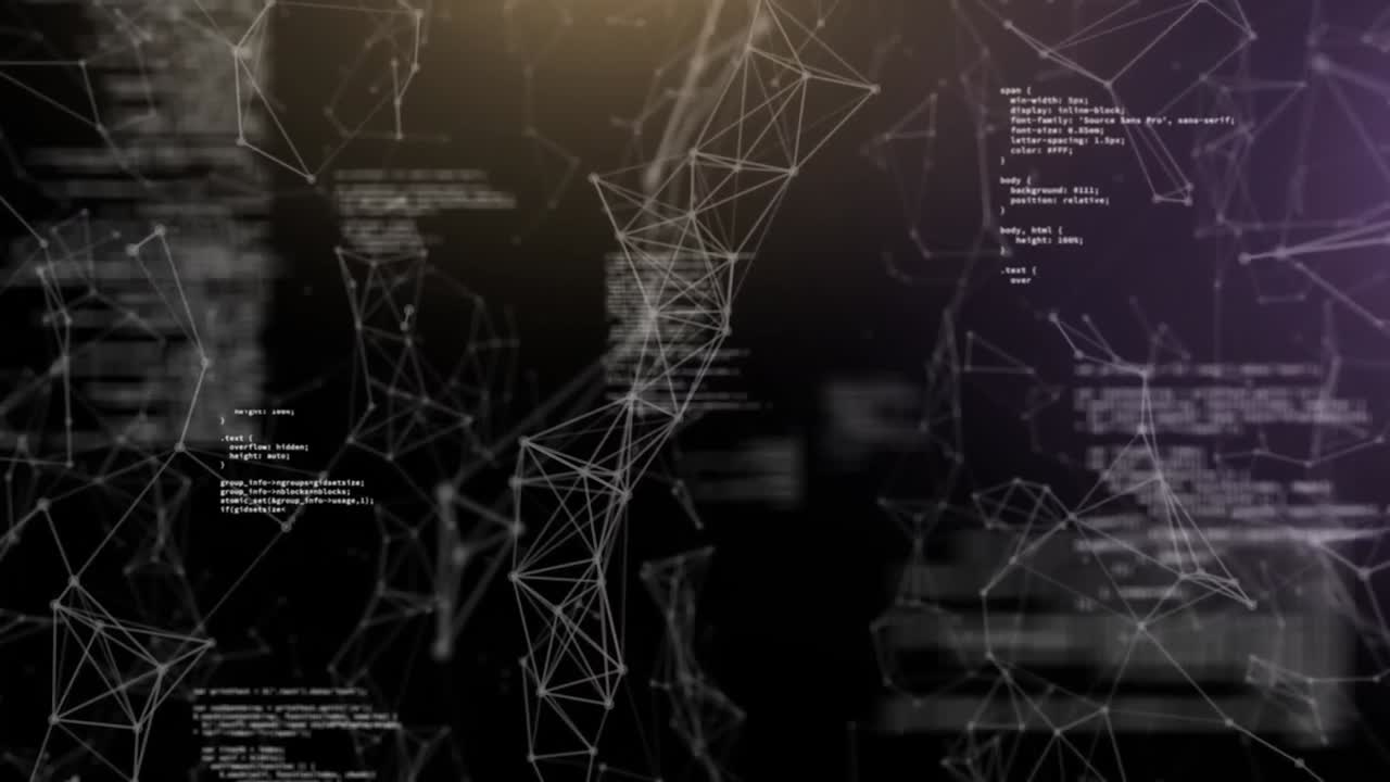 Animation of computer data processing over networks of connections