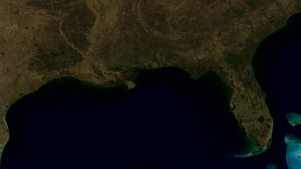 지도는 심해 수평선 기름 유출의 위성 분석을 보여줍니다 1