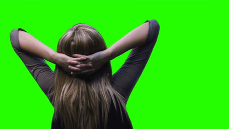 imágenes de pantalla verde de una mujer 1