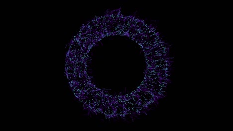 4k abstract particle torus animation