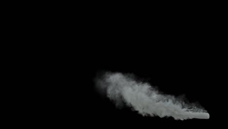 gray smoke billows slowly, swirling like a ghostly veil. it's dense and ashy, often signifying a smoldering fire or industrial fumes, casting a somber ambiance and obscuring the air.