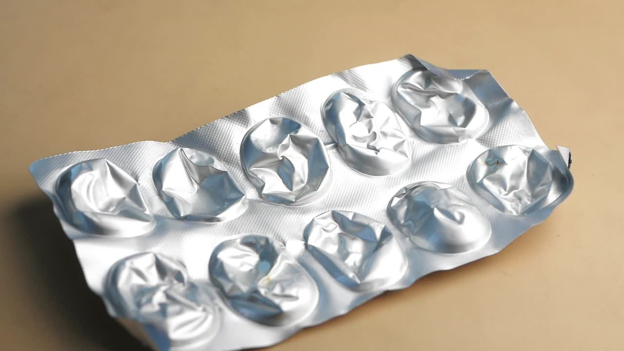 embalajes de medicamentos desechados