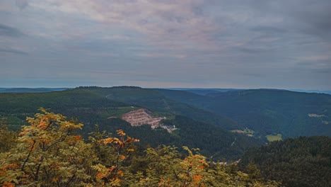 Time-lapse-De-10-Minutos-En-El-&#39;hornisgrinde&#39;-En-Alemania