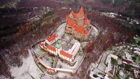 bouzov castle in czechia europe