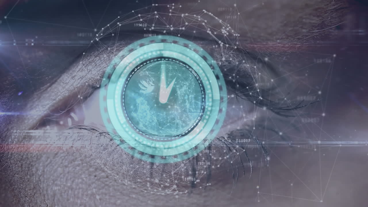 el movimiento del reloj y el ojo humano