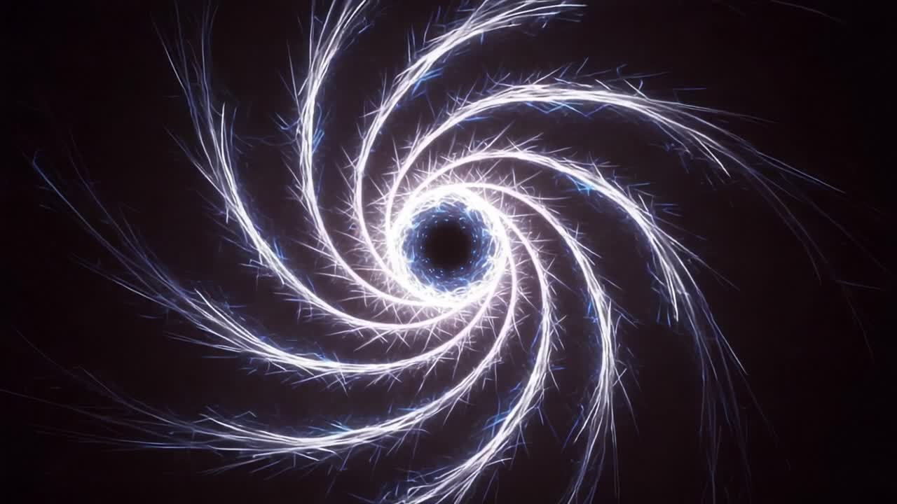 A Mesmerizing Spiral of Light: Exploring the Ethereal Beauty of a Swirling Energy Vortex in Cosmic Dimensions and the Intricacies of its Radiant Patterns