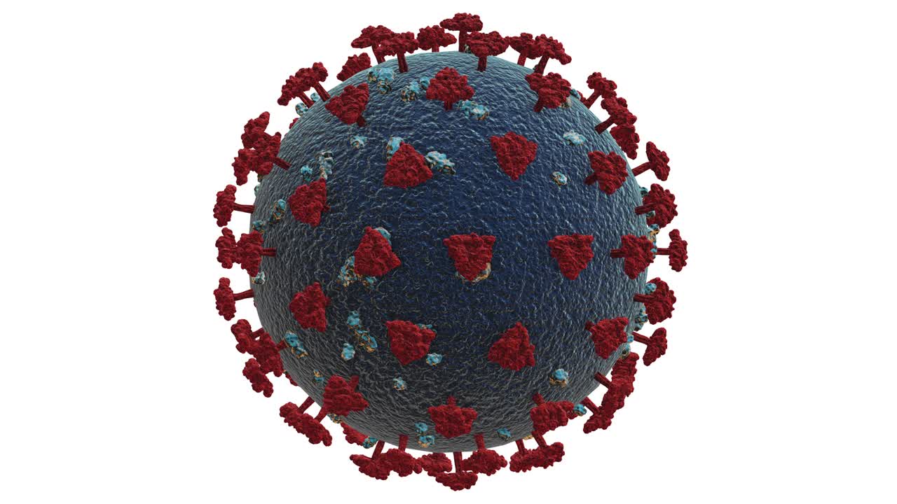 animación del ciclo de fondo del concepto del coronavirus covid-19