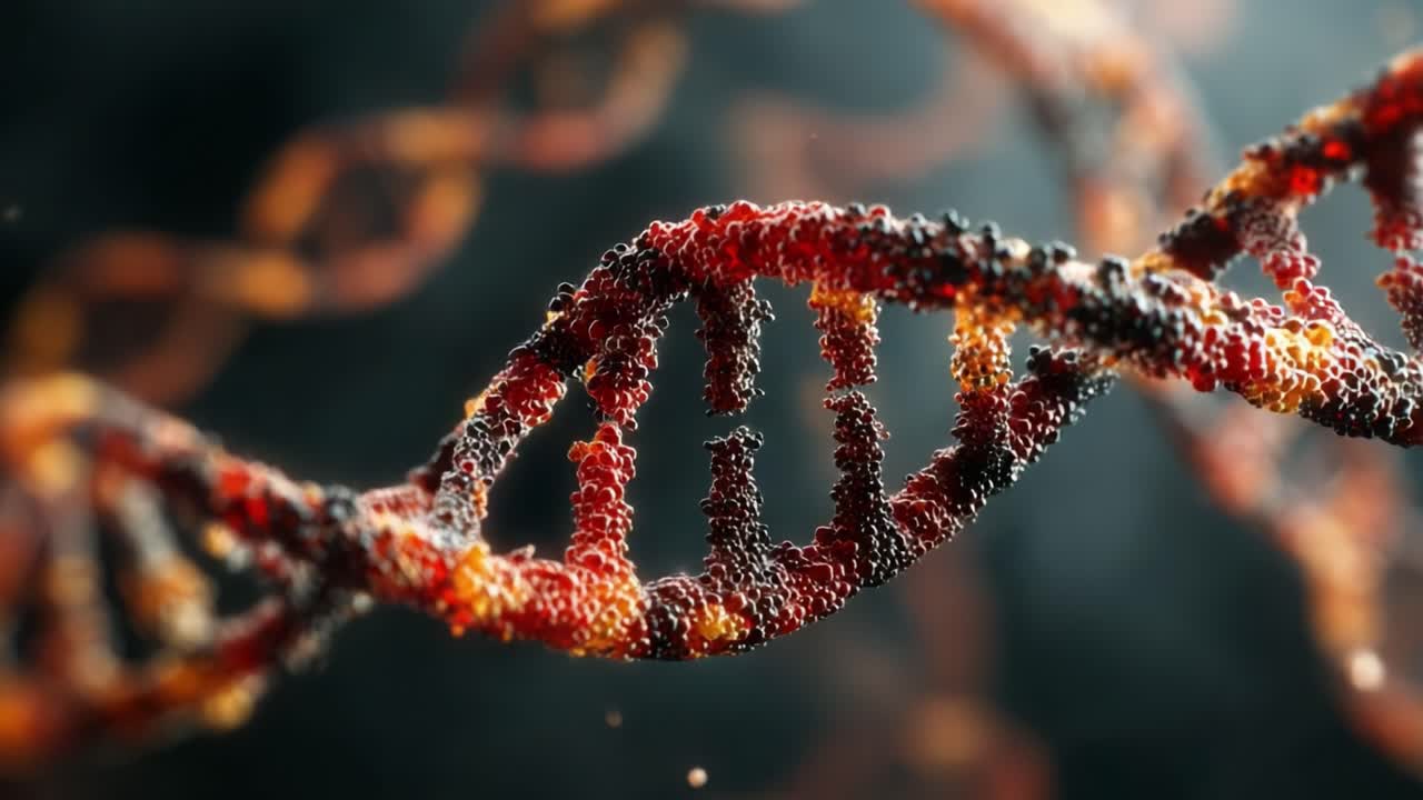 A Captivating Glimpse of DNA Structure: Exploring the Intricate Beauty and Complexity of Genetic Material in Stunning Detail