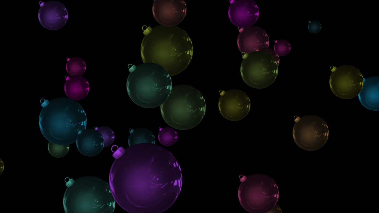 рождественские украшения - абстрактные украшения рождественских деревьев - закручиваемый фон - украшения для танцев - рождественские орнаменты - движущиеся шары