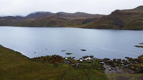 mica lagoon in ecuador highlands