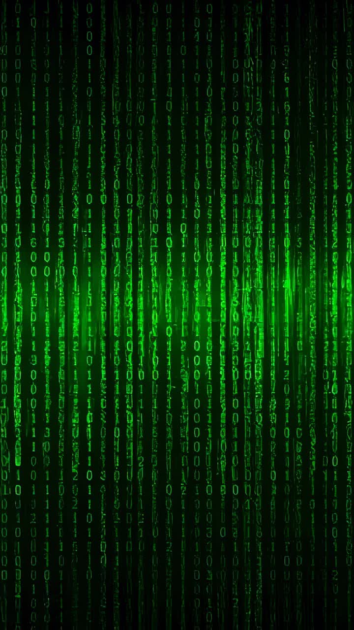 Vertical video: Pulsing green backlight moving band across ribbed panel in studio, creating shimmer