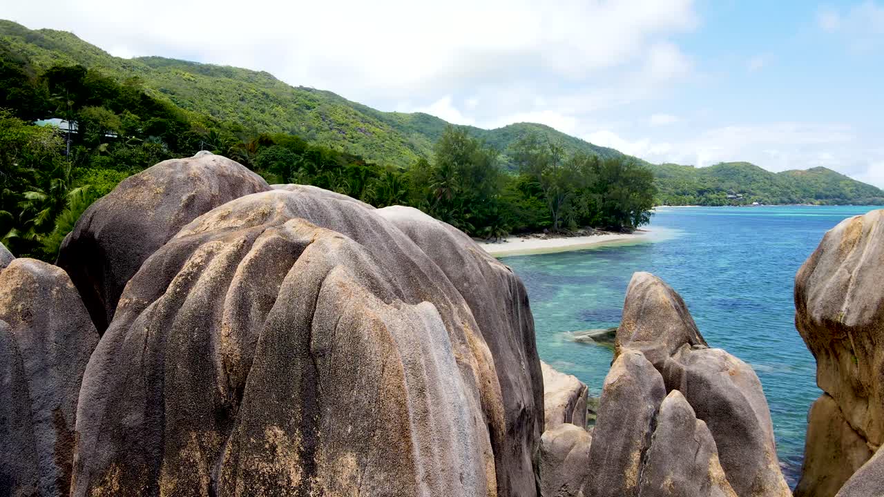 세이셸 la digue 바위 공중 drone7.mp4