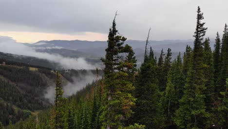 lush green alpine scenery in rocky mountains valley and mountain ranges in colorado, usa