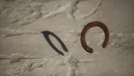 extreme-slow-motion-old-rusty-metal-horseshoe