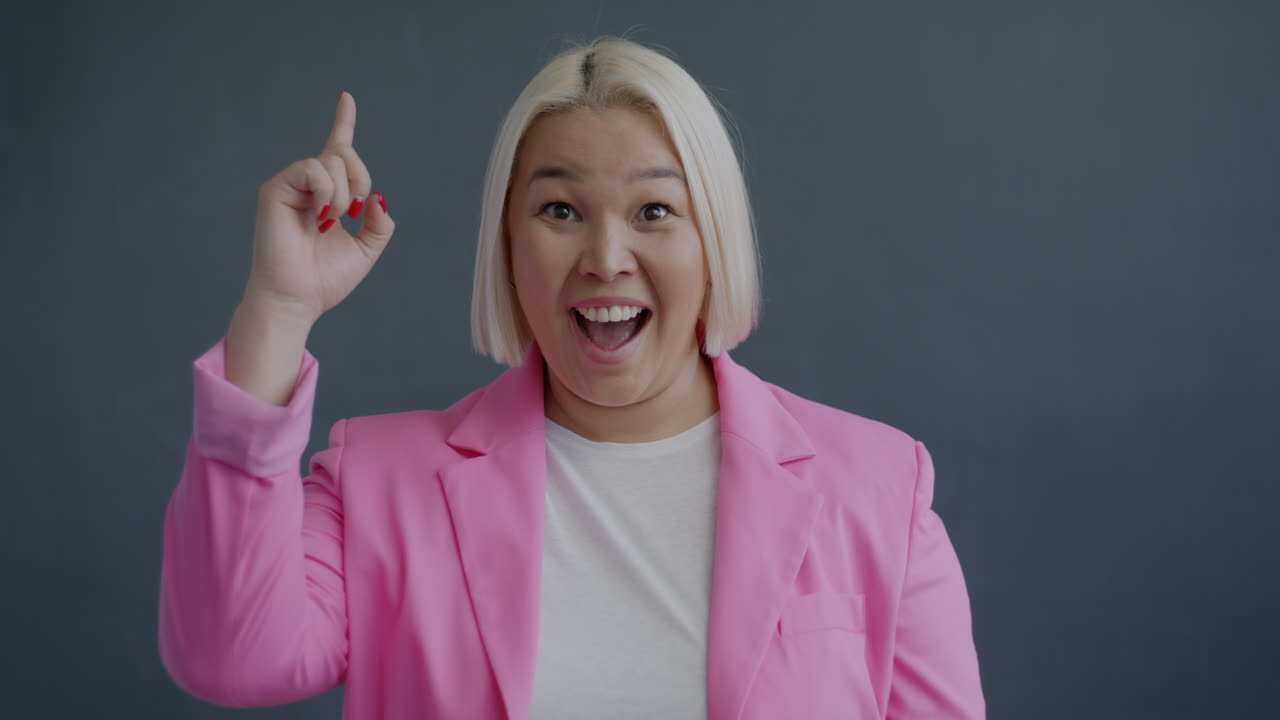 Woman in Pink Blazer